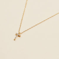 Letters Basic Gold Dipped Short Necklace