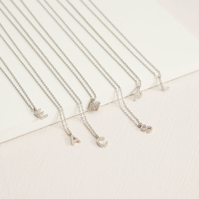 Letters Basic Gold Dipped Short Necklace