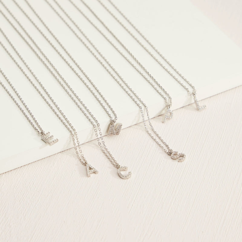 Letters Basic Gold Dipped Short Necklace