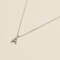 Letters Basic Gold Dipped Short Necklace