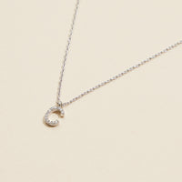 Letters Basic Gold Dipped Short Necklace