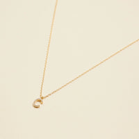 Letters Basic Gold Dipped Short Necklace