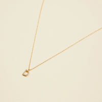 Letters Basic Gold Dipped Short Necklace