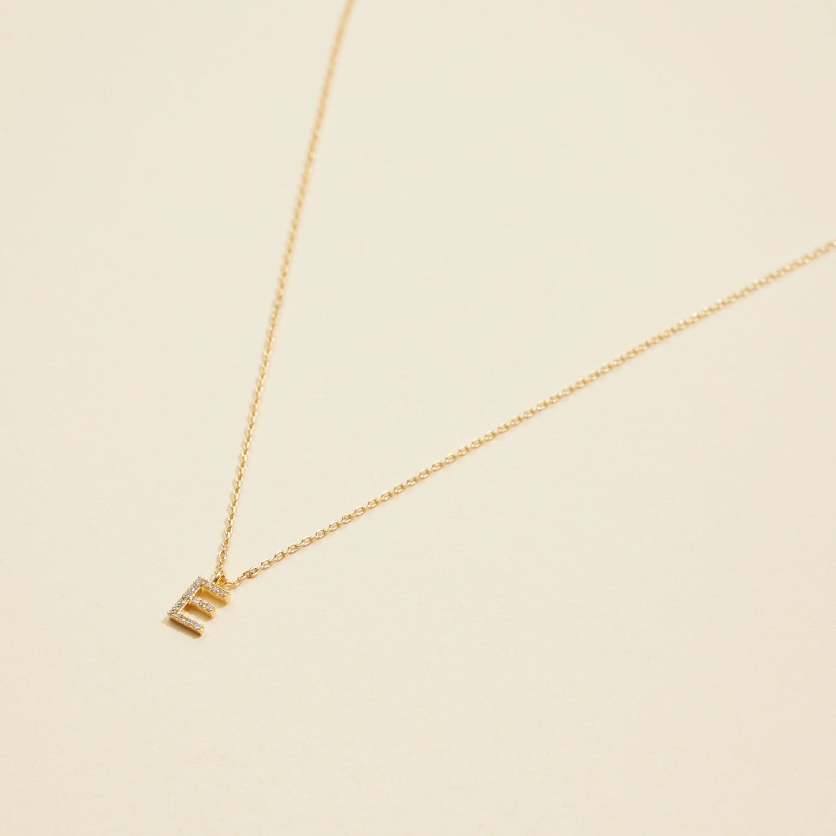 Letters Basic Gold Dipped Short Necklace