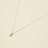 Letters Basic Gold Dipped Short Necklace