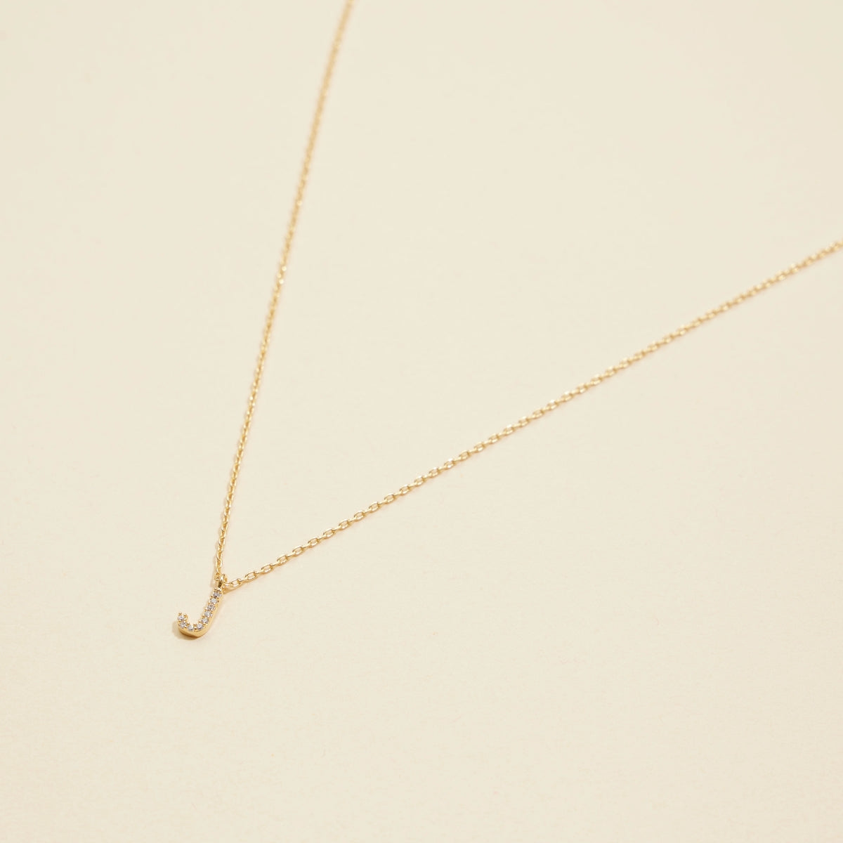 Letters Basic Gold Dipped Short Necklace