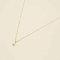 Letters Basic Gold Dipped Short Necklace