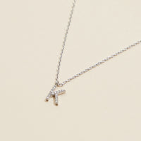 Letters Basic Gold Dipped Short Necklace