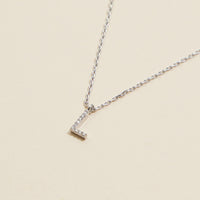 Letters Basic Gold Dipped Short Necklace