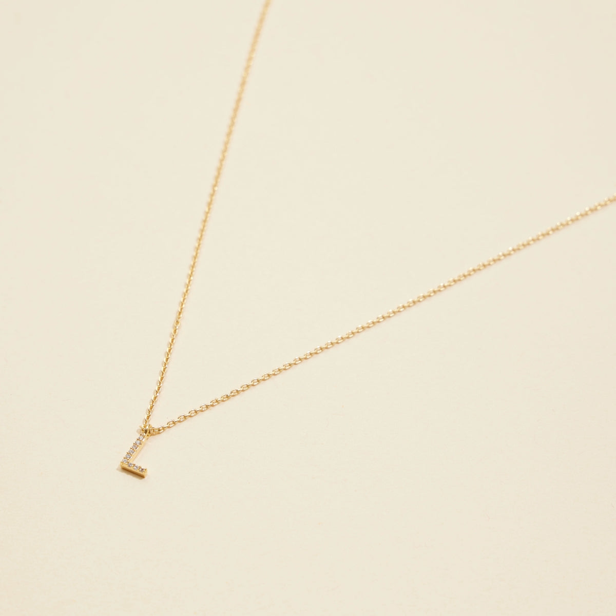 Letters Basic Gold Dipped Short Necklace