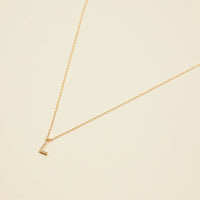Letters Basic Gold Dipped Short Necklace