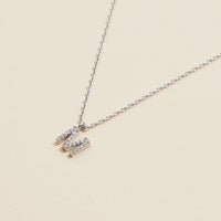 Letters Basic Gold Dipped Short Necklace