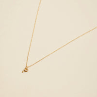Letters Basic Gold Dipped Short Necklace