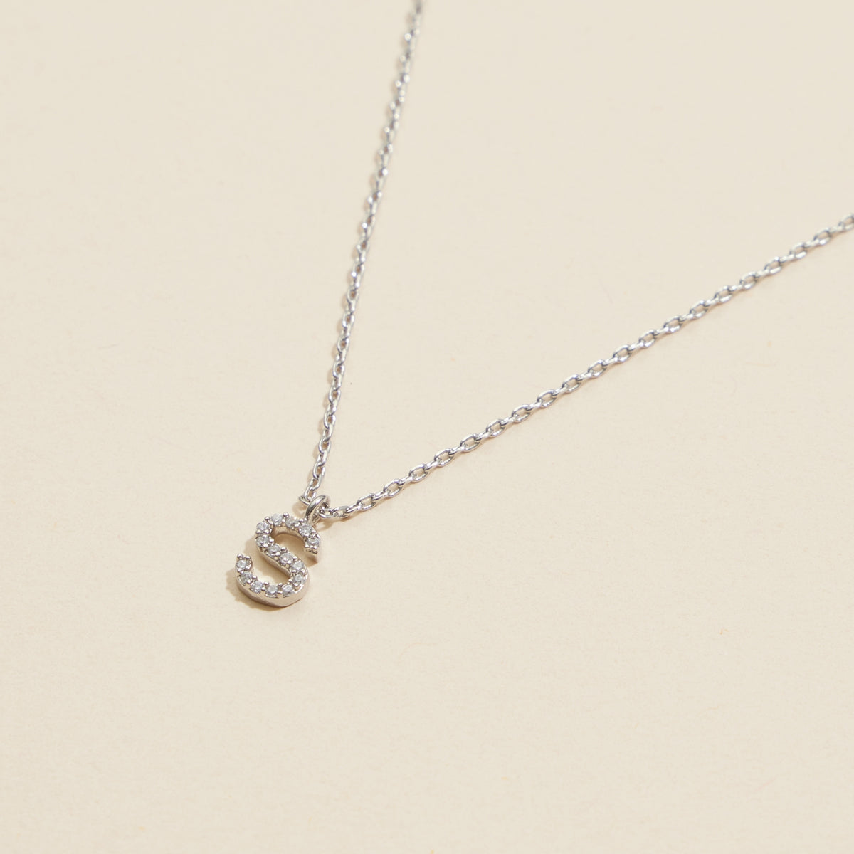 Letters Basic Gold Dipped Short Necklace