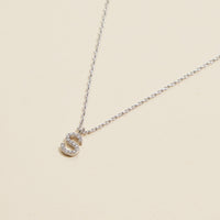 Letters Basic Gold Dipped Short Necklace