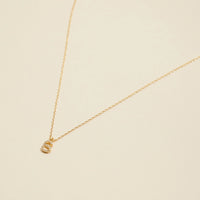 Letters Basic Gold Dipped Short Necklace