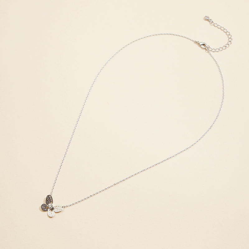 Butterfly Charm Gold Dip Basic Short Necklace