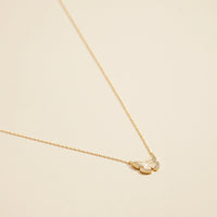 Butterfly Charm Gold Dip Short Necklace