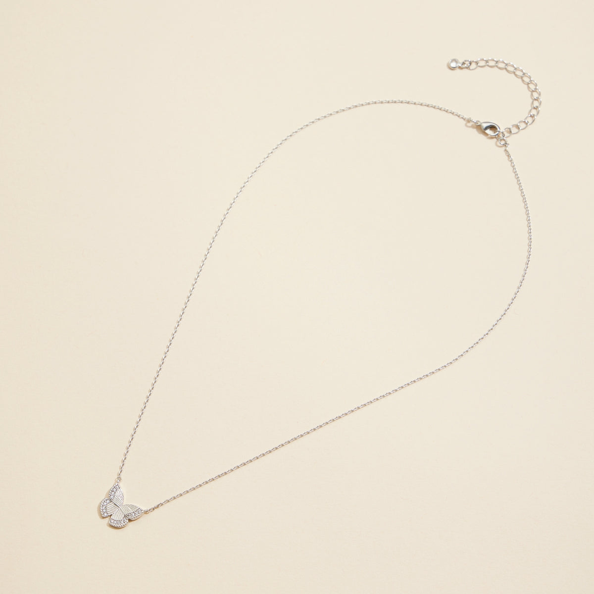 Butterfly Charm Gold Dip Short Necklace