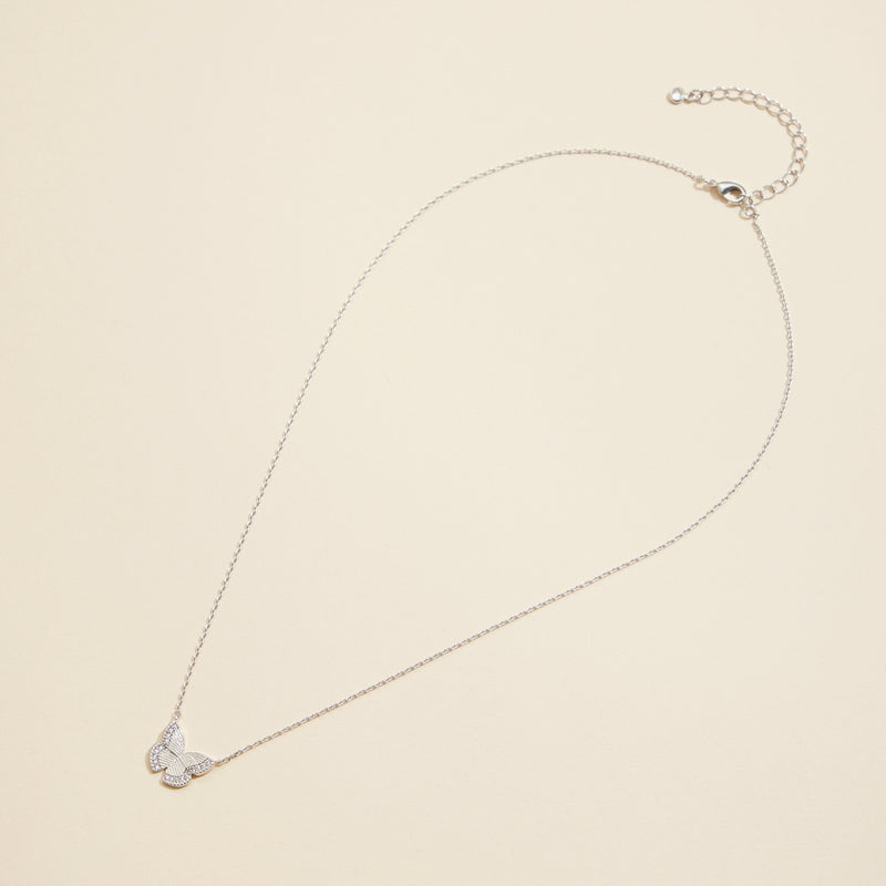 Butterfly Charm Gold Dip Short Necklace