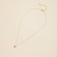 Longhorn Skull Charm Gold Dip Short Necklace
