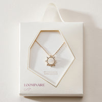 18K Gold Dipped Sun Charm Short Necklace