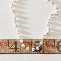18K Gold Dipped Pearl Chain Necklace