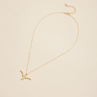 Longhorn Charm Gold Dip Short Necklace