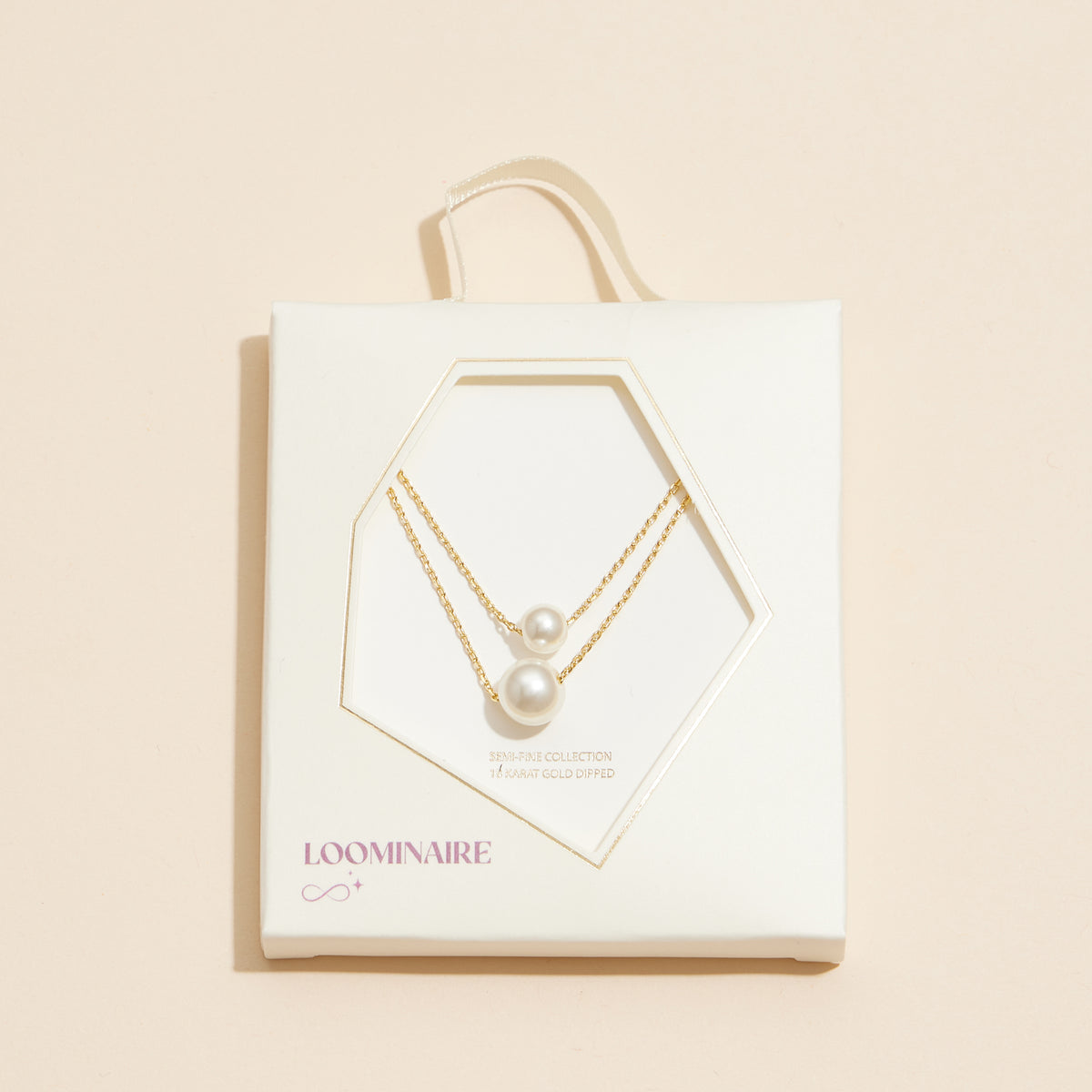 18K Double Pearl Layered Necklace