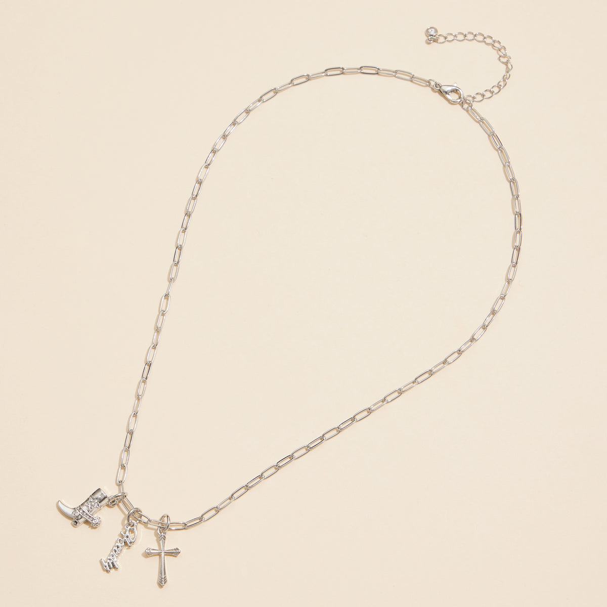 Multi Charm Set Basic Gold Dipped Necklace