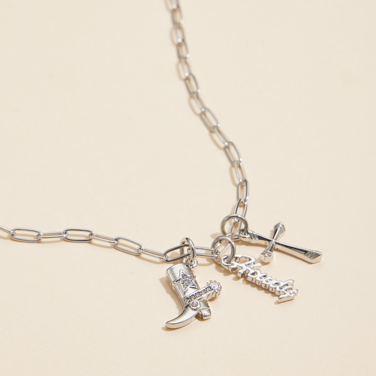 Multi Charm Set Basic Gold Dipped Necklace