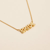 BRIDE 18K Gold Dipped Necklace