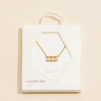 Angel Number "333" 18K Gold Dipped Necklace