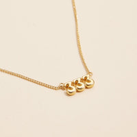 Angel Number "333" 18K Gold Dipped Necklace