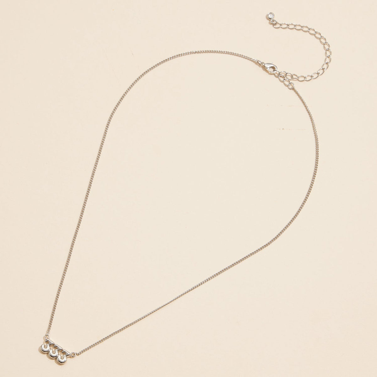 Angel Number "333" 18K Gold Dipped Necklace