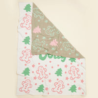 Christmas Holly Jolly Terry Cloth Blanket