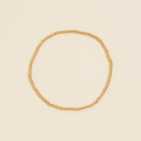 Beaded Gold Dip Stainless Steel Bracelet