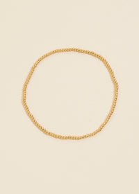 Beaded Gold Dip Stainless Steel Bracelet