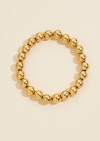 Beaded Gold Dip Stainless Steel Bracelet