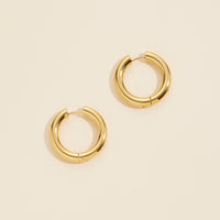 Gold Dip Stainless Steel Hoop Earrings