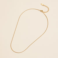 18K Gold Dip Stainless Steel Basic Necklace