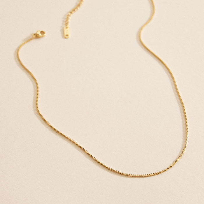 18K Gold Dip Stainless Steel Basic Necklace