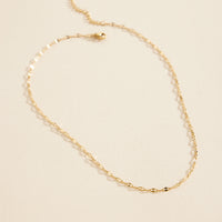 Lip Chain Gold Dip Stainless Steel Short Necklace