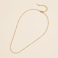 Chain Gold Dip Stainless Steel Basic Short Necklace