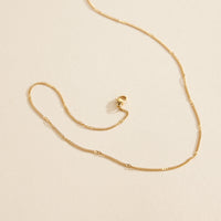 Chain Gold Dip Stainless Steel Basic Short Necklace
