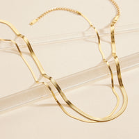 Snake Chain Gold Dip Stainless Steel Necklace