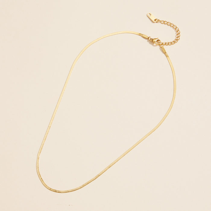 Snake Chain Gold Dip Stainless Steel Necklace