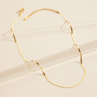 Snake Chain Gold Dip Stainless Steel Necklace