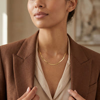 Gold Dipped Stainless Steel Snake Chain Necklace