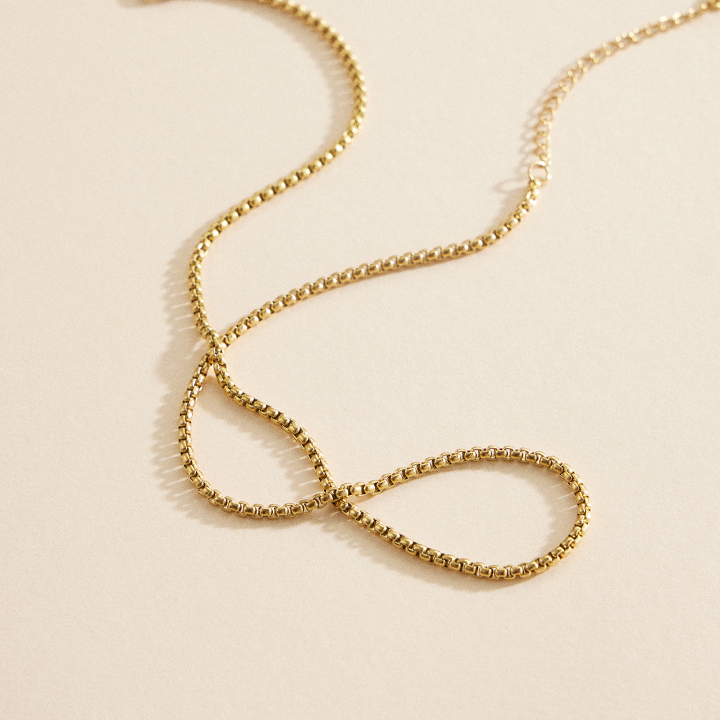 Venetian Link 18K Gold Dip Stainless Steel Necklace
